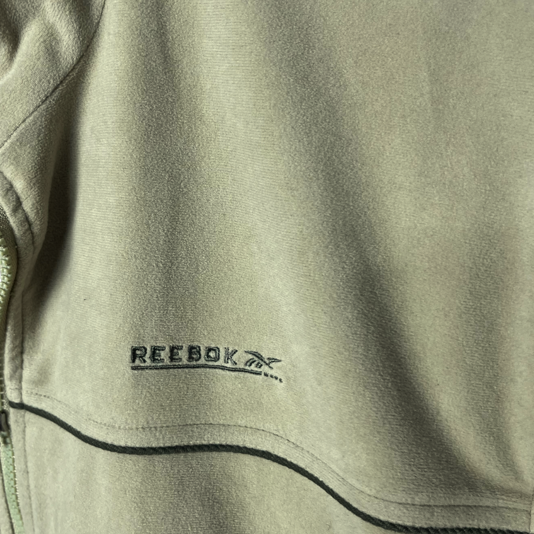 Vintage Rebook Quarter-zip Sweatshirt Large