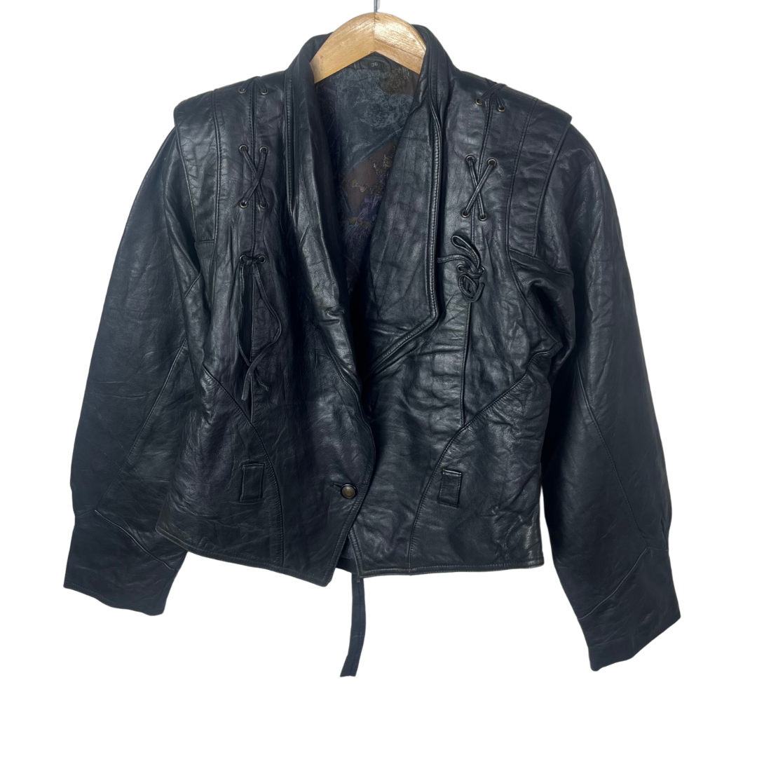 Vintage Genuine Leather Women's Jacket Small