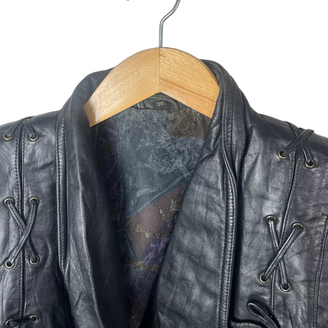 Vintage Genuine Leather Women's Jacket Small