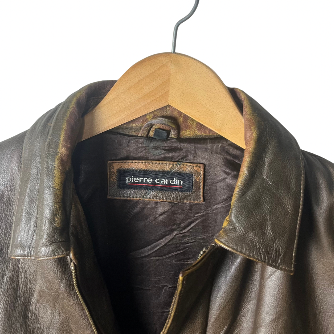 Pierre Cardin Genuine Leather Jacket Large