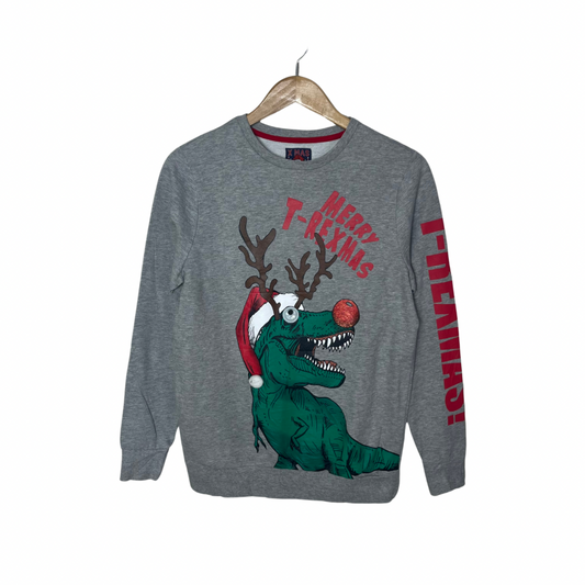 T-Rex Christmas Sweatshirt Small