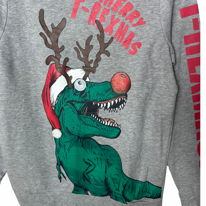 T-Rex Christmas Sweatshirt Small