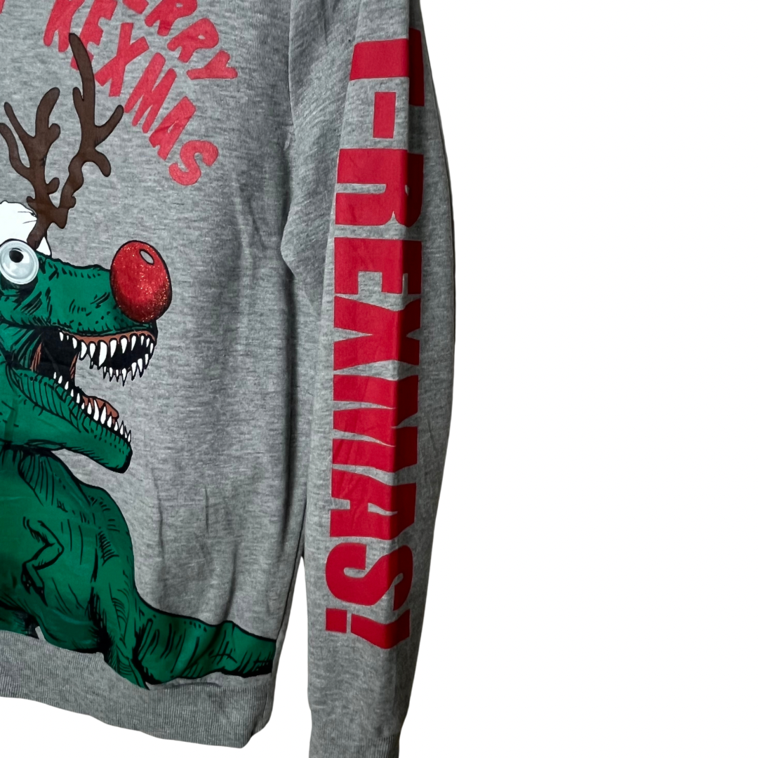 T-Rex Christmas Sweatshirt Small