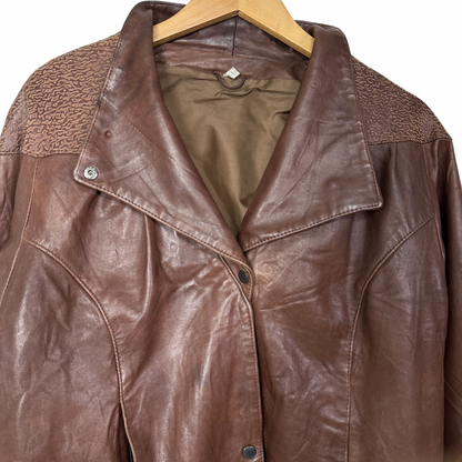 Vintage Genuine Leather Jacket Medium