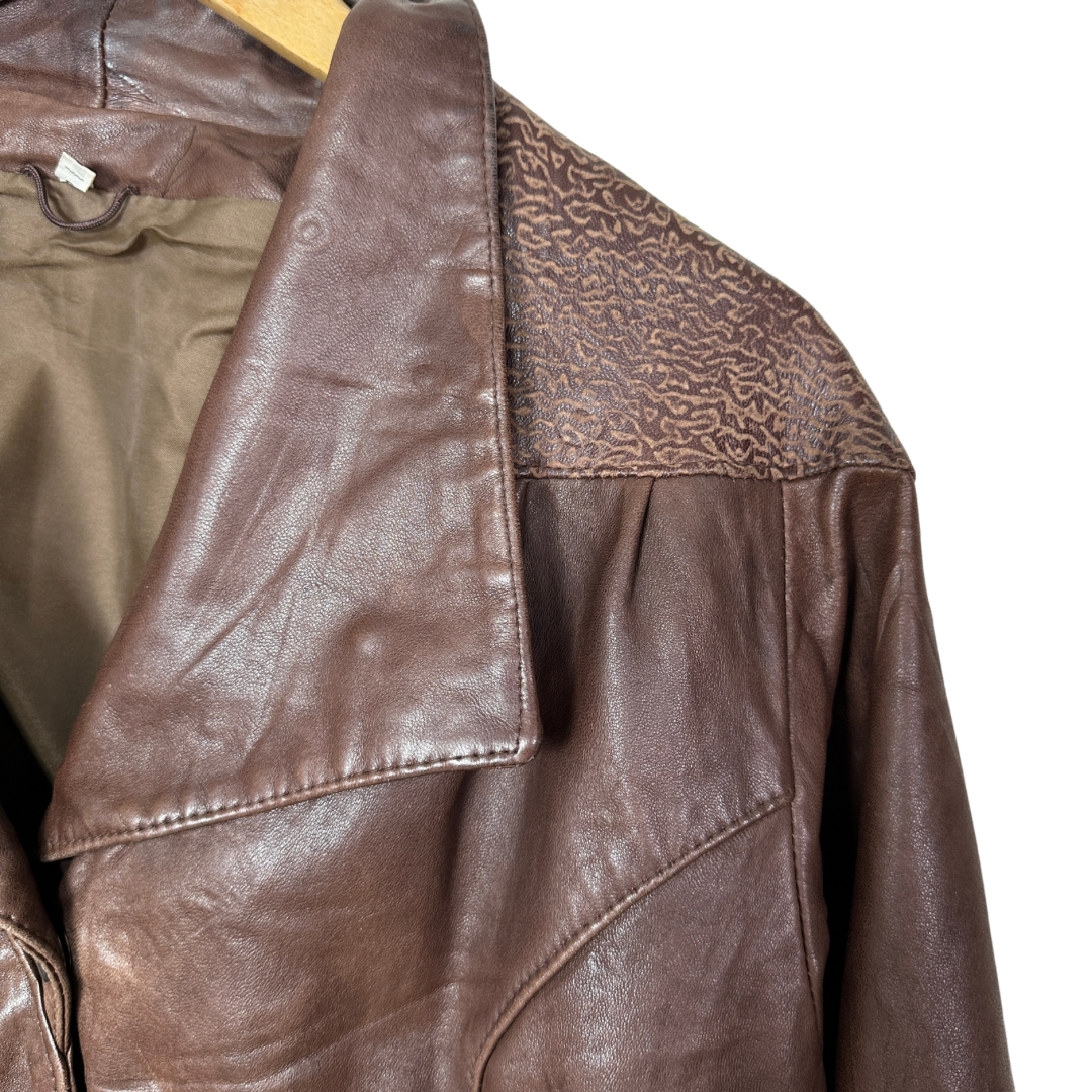 Vintage Genuine Leather Jacket Medium