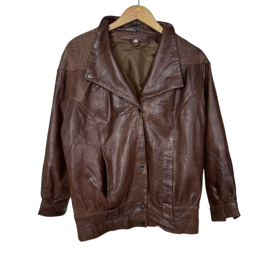 Vintage Genuine Leather Jacket Medium