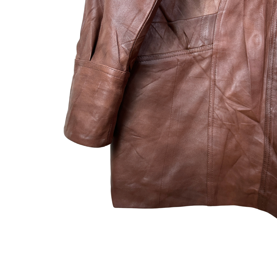 Vintage Genuine Leather Jacket XL