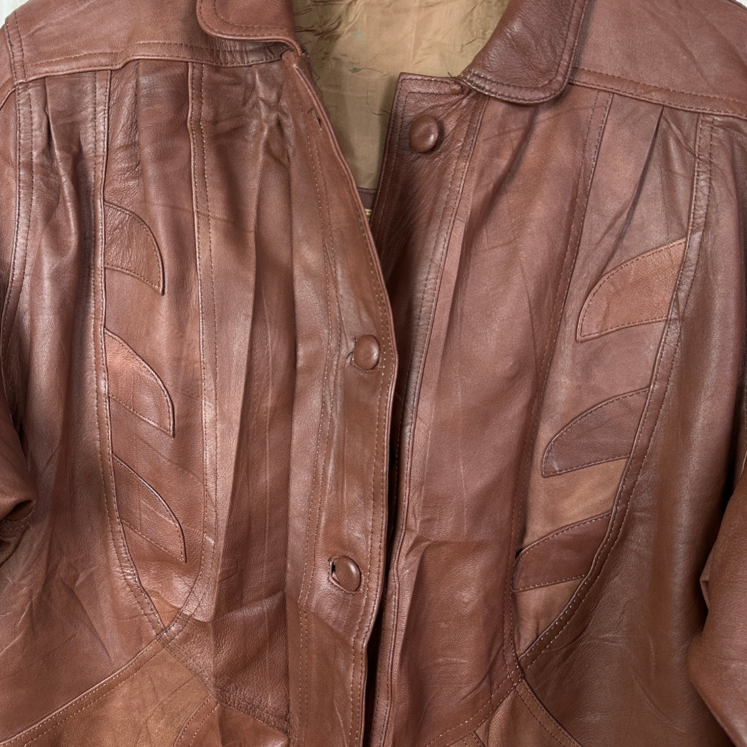 Vintage Genuine Leather Jacket XL