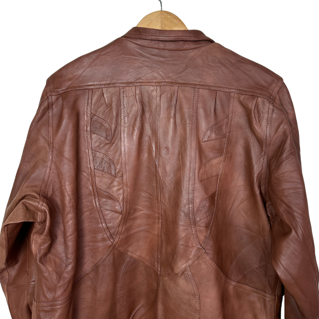 Vintage Genuine Leather Jacket XL