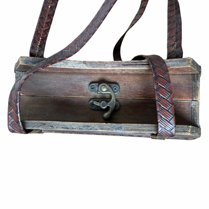 Vintage Wooden Shoulder Bag