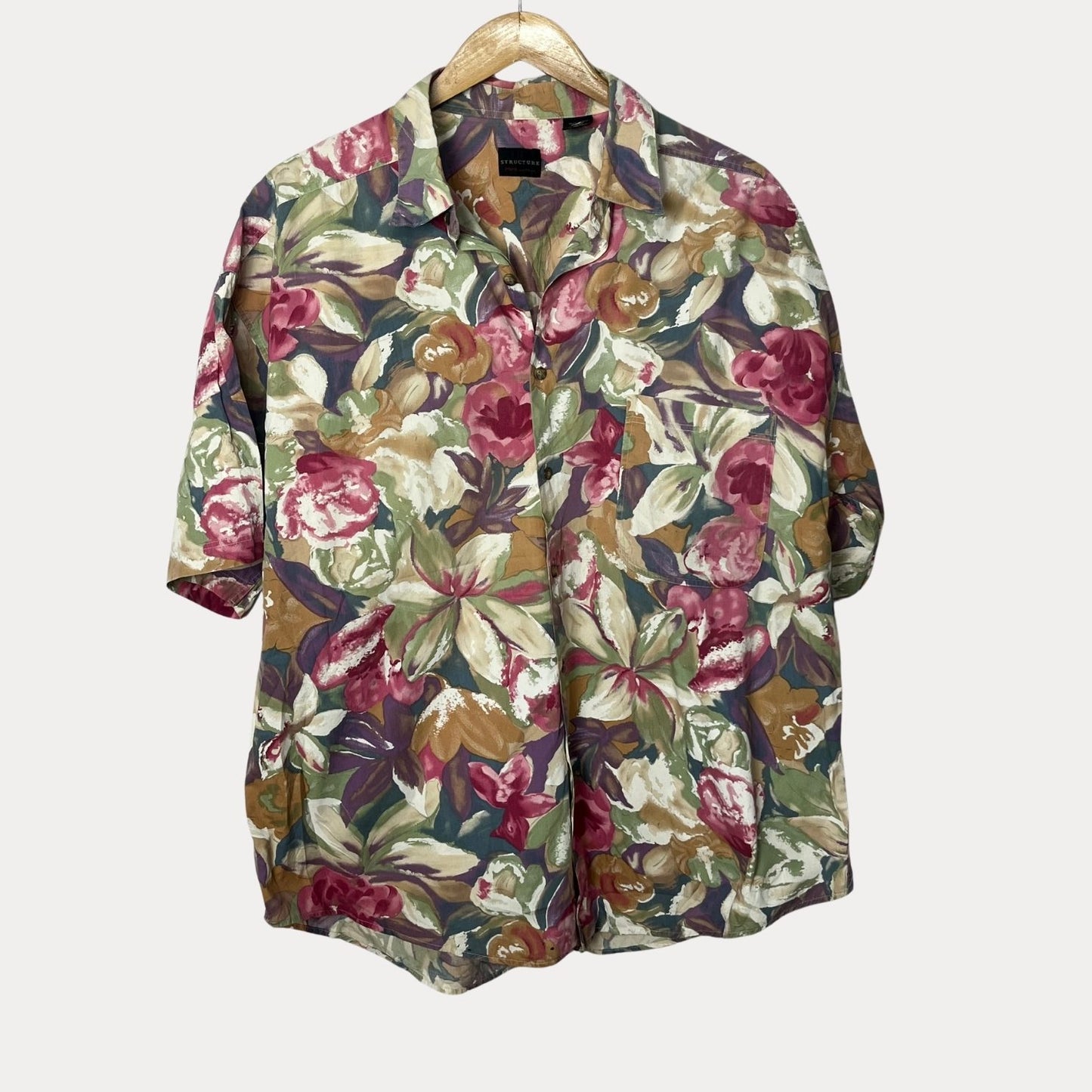 Structure Floral Shirt 2XL