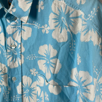 Blue Okanui Hawaiian Shirt XL