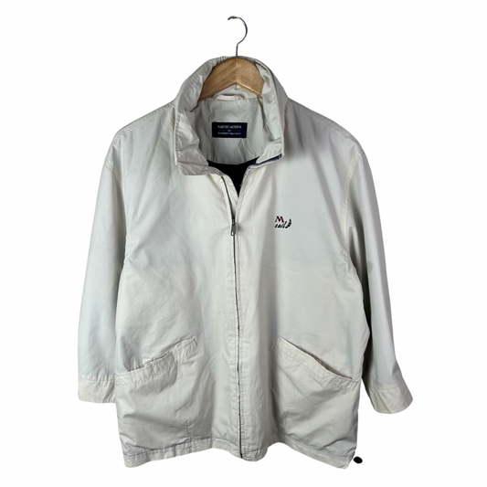 Biaginni White Jacket  with Foldable HoodXL