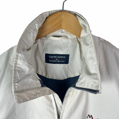 Biaginni White Jacket  with Foldable HoodXL