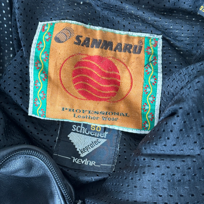 Sanmaru Motorcycle Biker Leather Pants