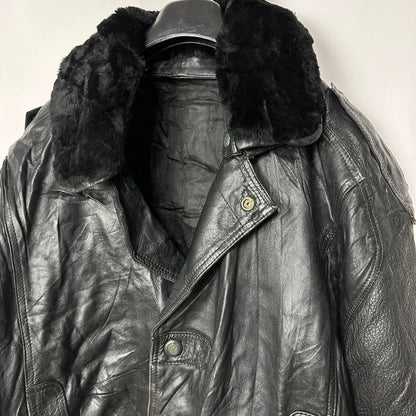 Vintage Genuine Leather Jacket  Large