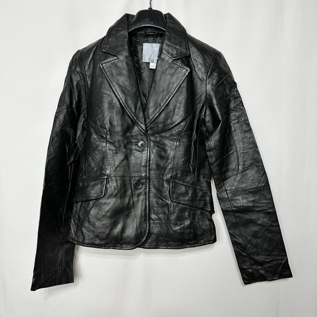 Amisu Leather Blazer Women's Medium