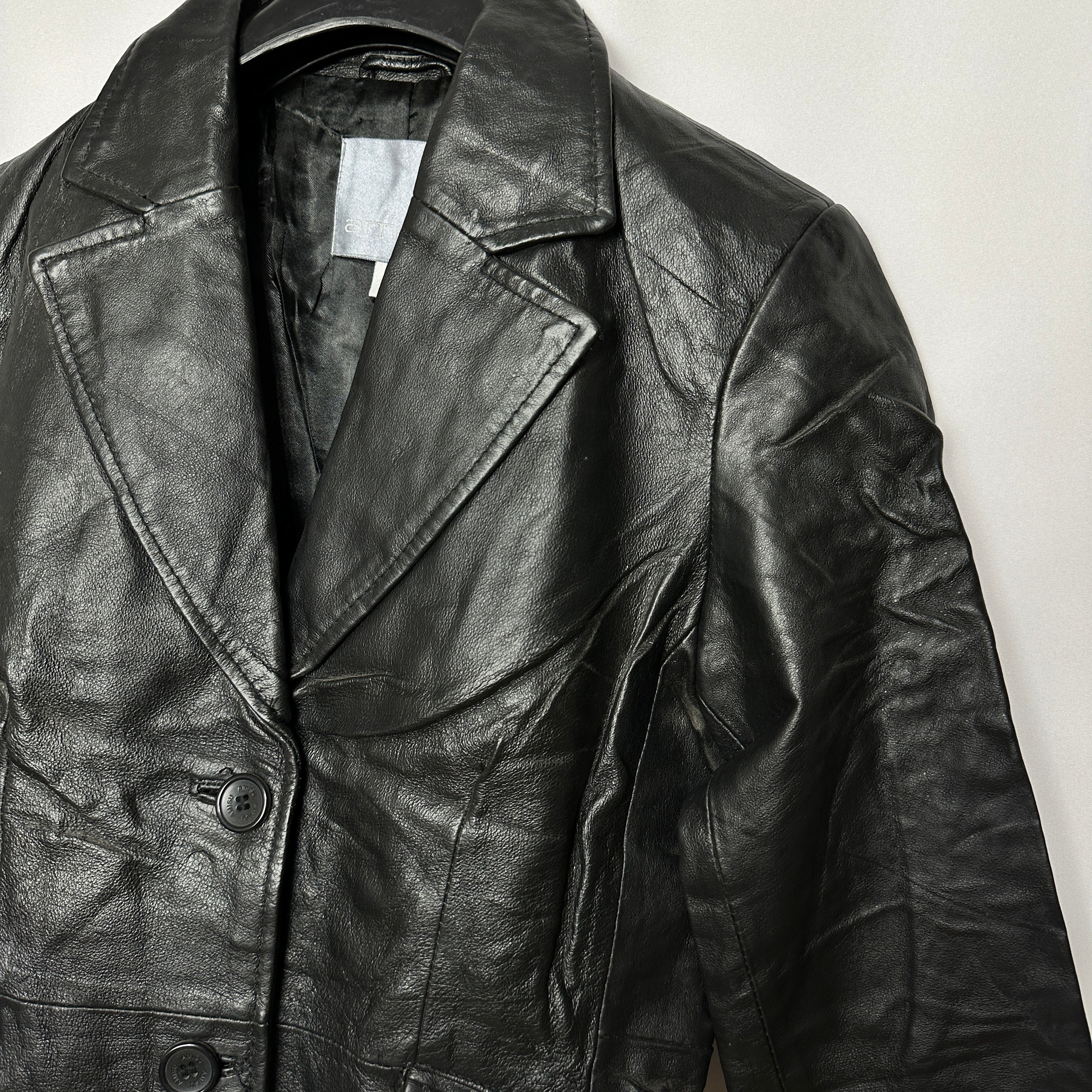 Amisu Leather Blazer Women's Medium