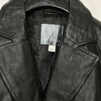 Amisu Leather Blazer Women's Medium