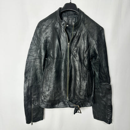 Genuine Leather Women's Biker Jacket Small