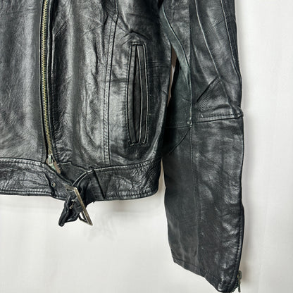 Genuine Leather Women's Biker Jacket Small