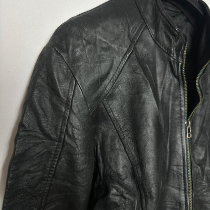 Genuine Leather Women's Biker Jacket Small