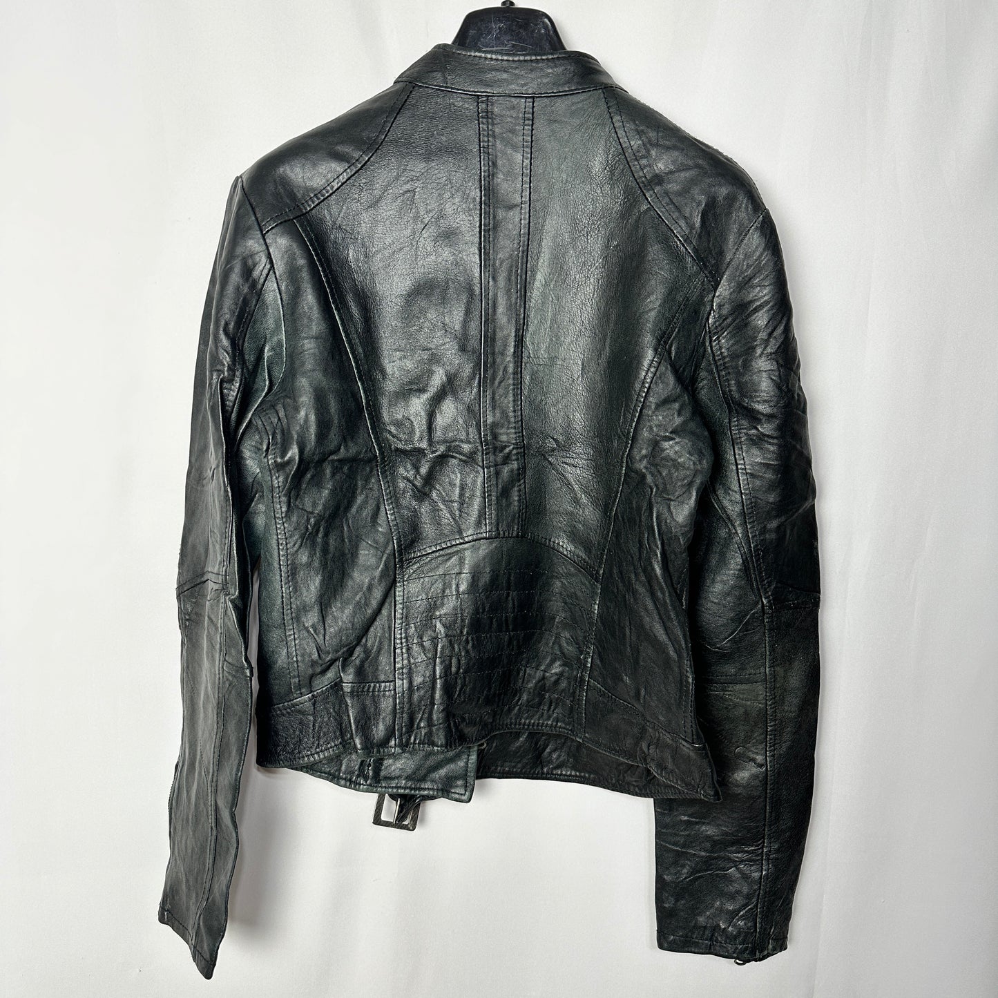 Genuine Leather Women's Biker Jacket Small