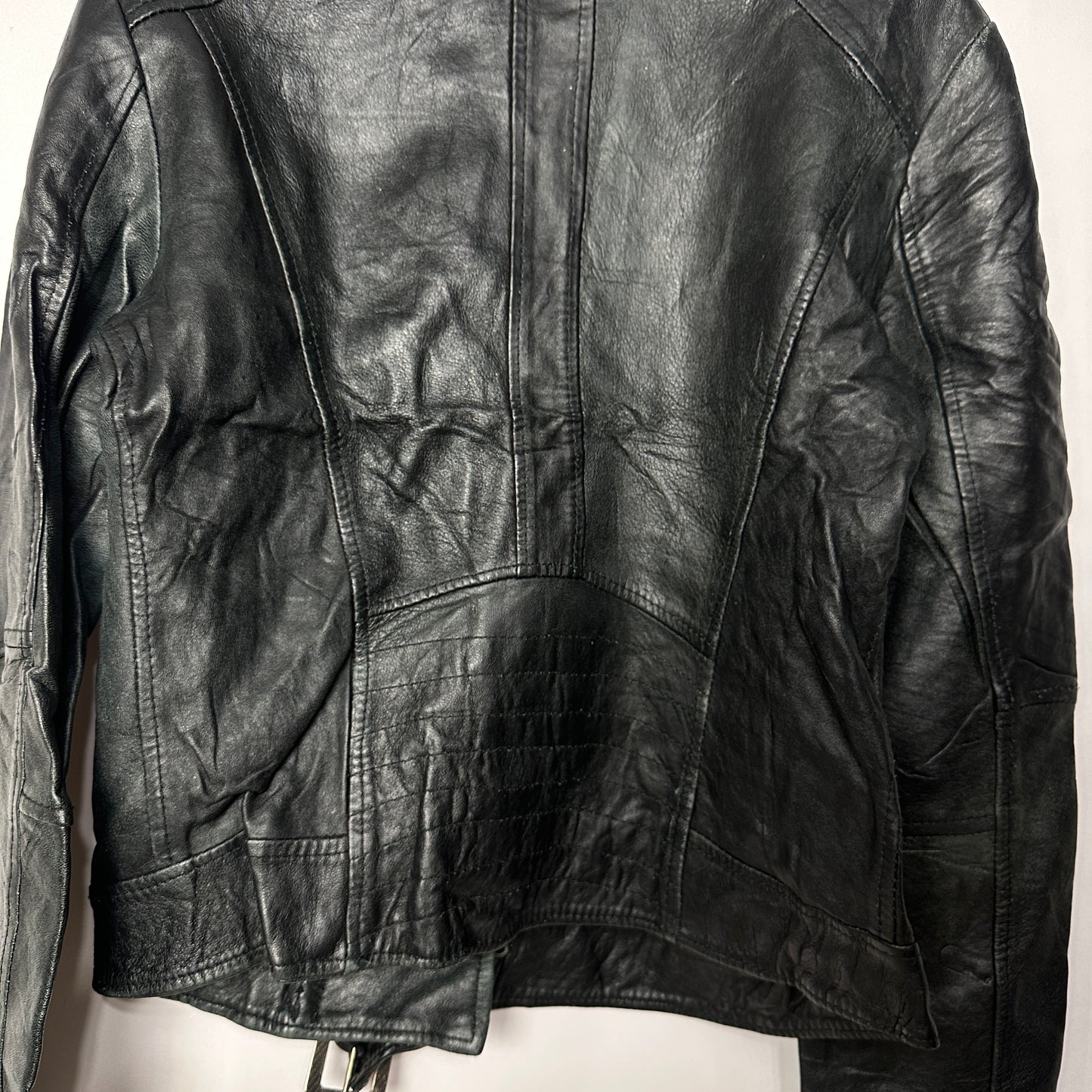 Genuine Leather Women's Biker Jacket Small