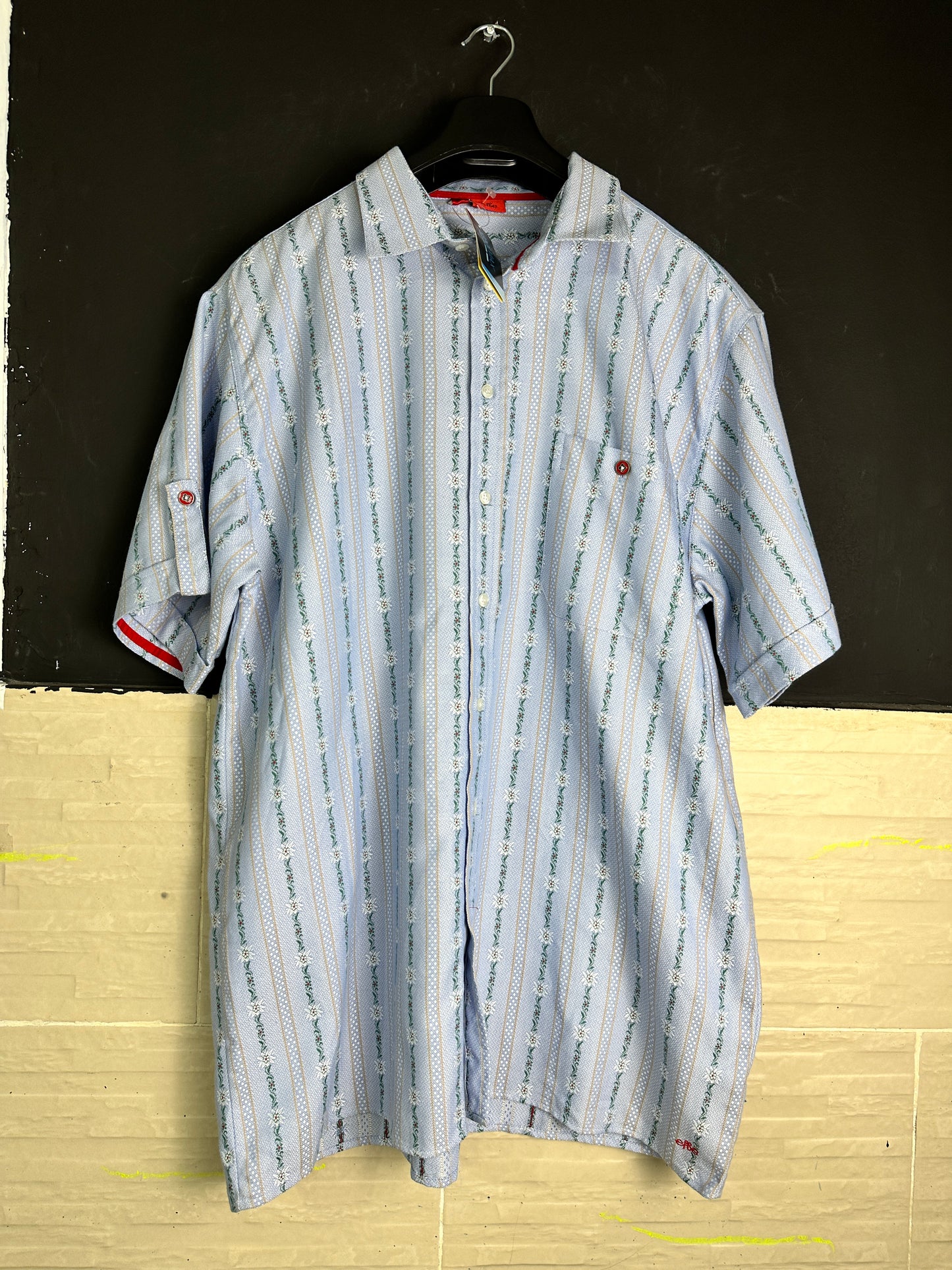 EFBE Traditional Swiss Edelweiss Shirt with Tags