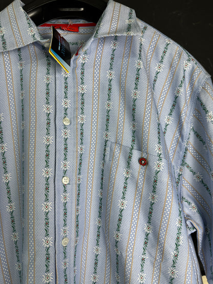 EFBE Traditional Swiss Edelweiss Shirt with Tags
