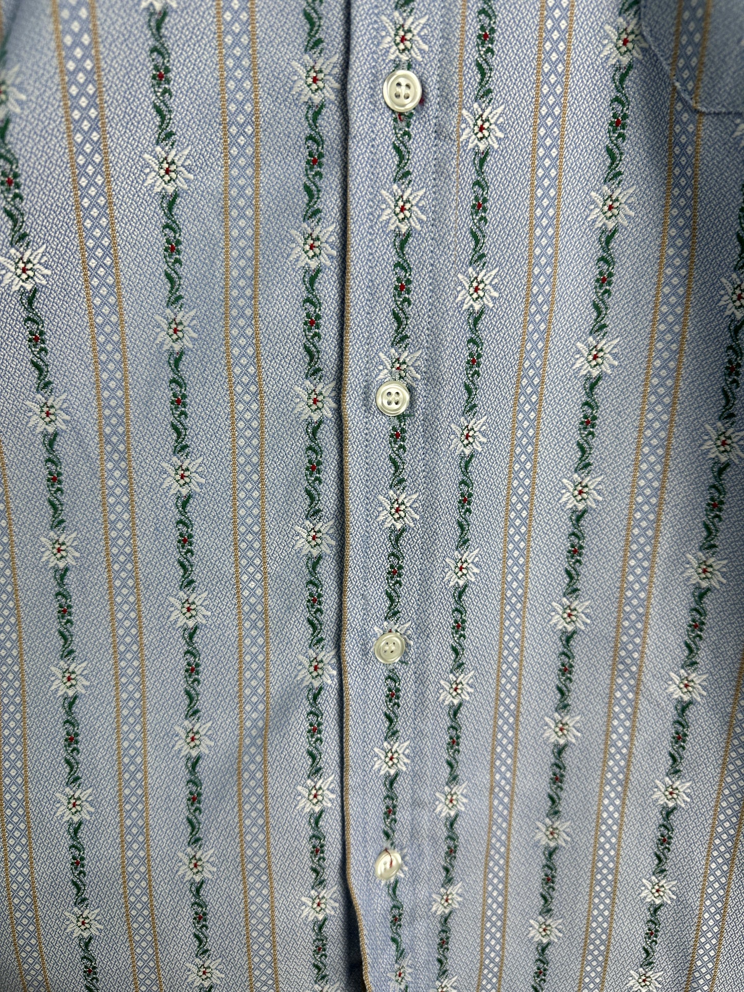 EFBE Traditional Swiss Edelweiss Shirt with Tags