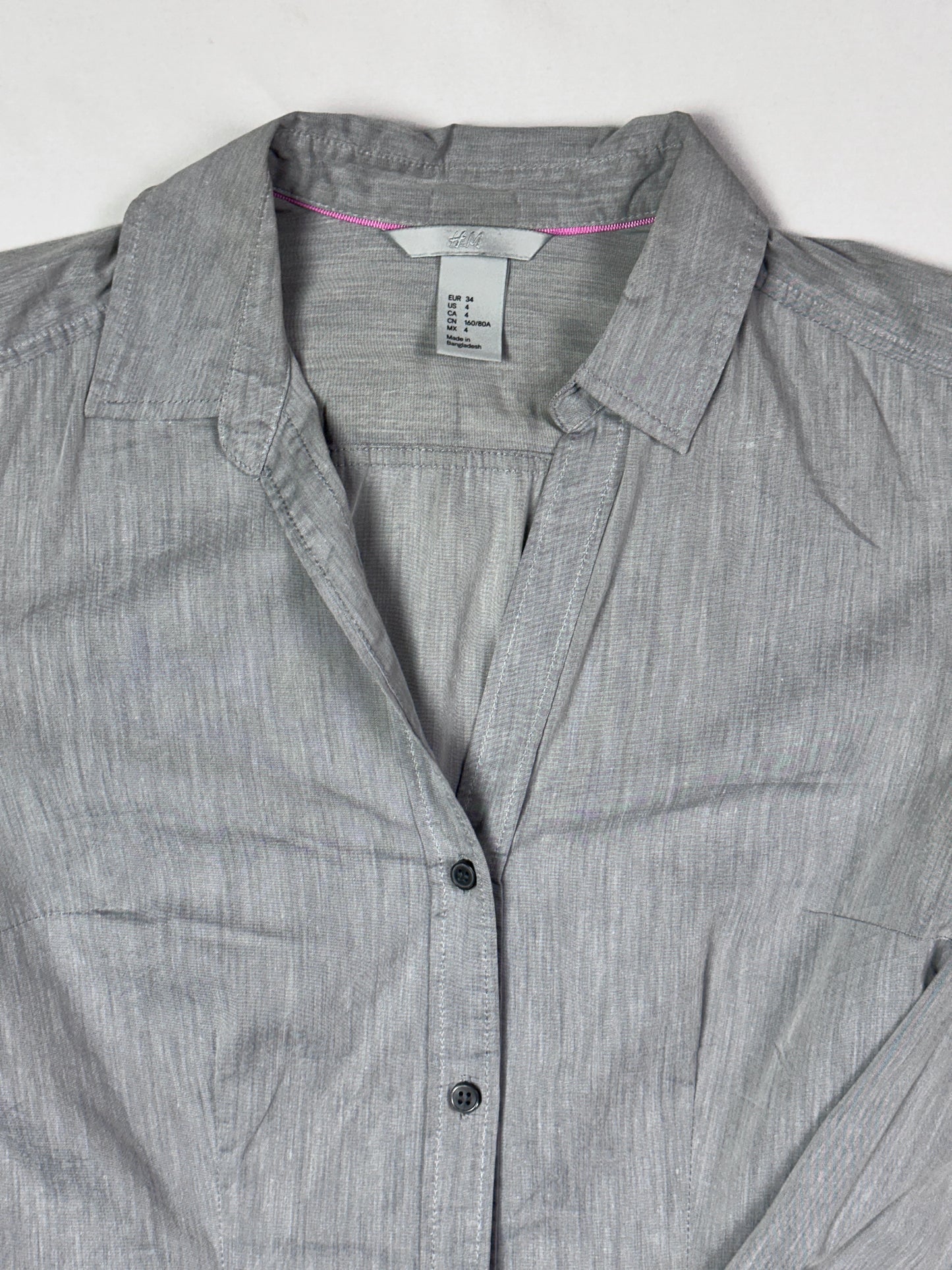 Gray Fitted Shirt - EUR 34