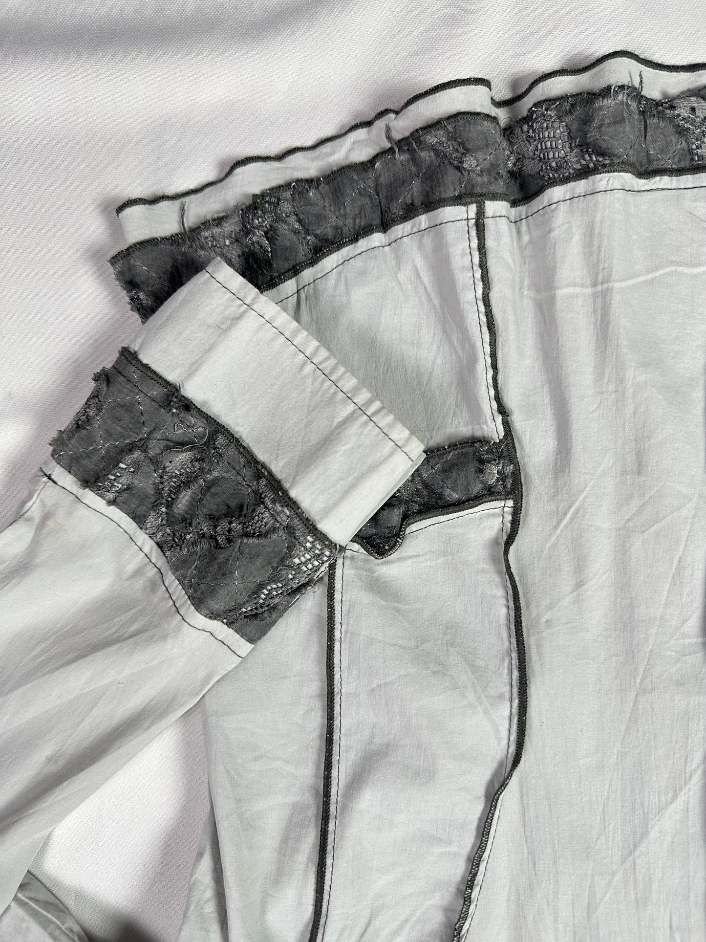 Lewinger Fitted Shirt with Lace Detail Size 42