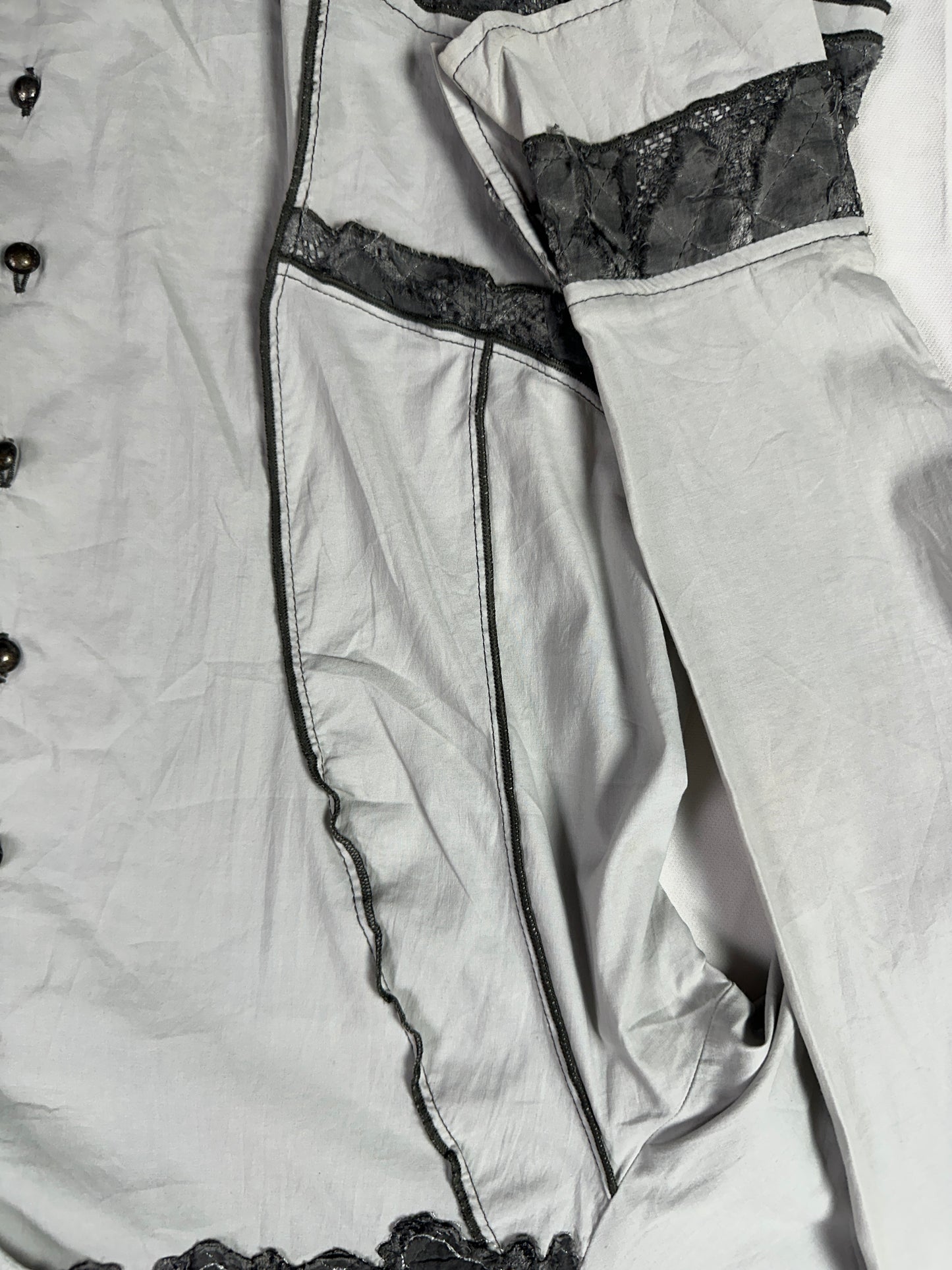 Lewinger Fitted Shirt with Lace Detail Size 42
