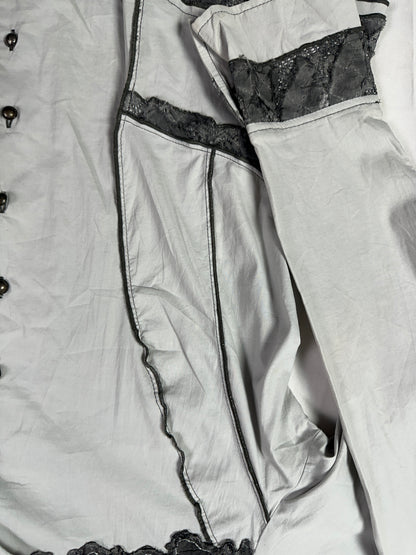Lewinger Fitted Shirt with Lace Detail Size 42
