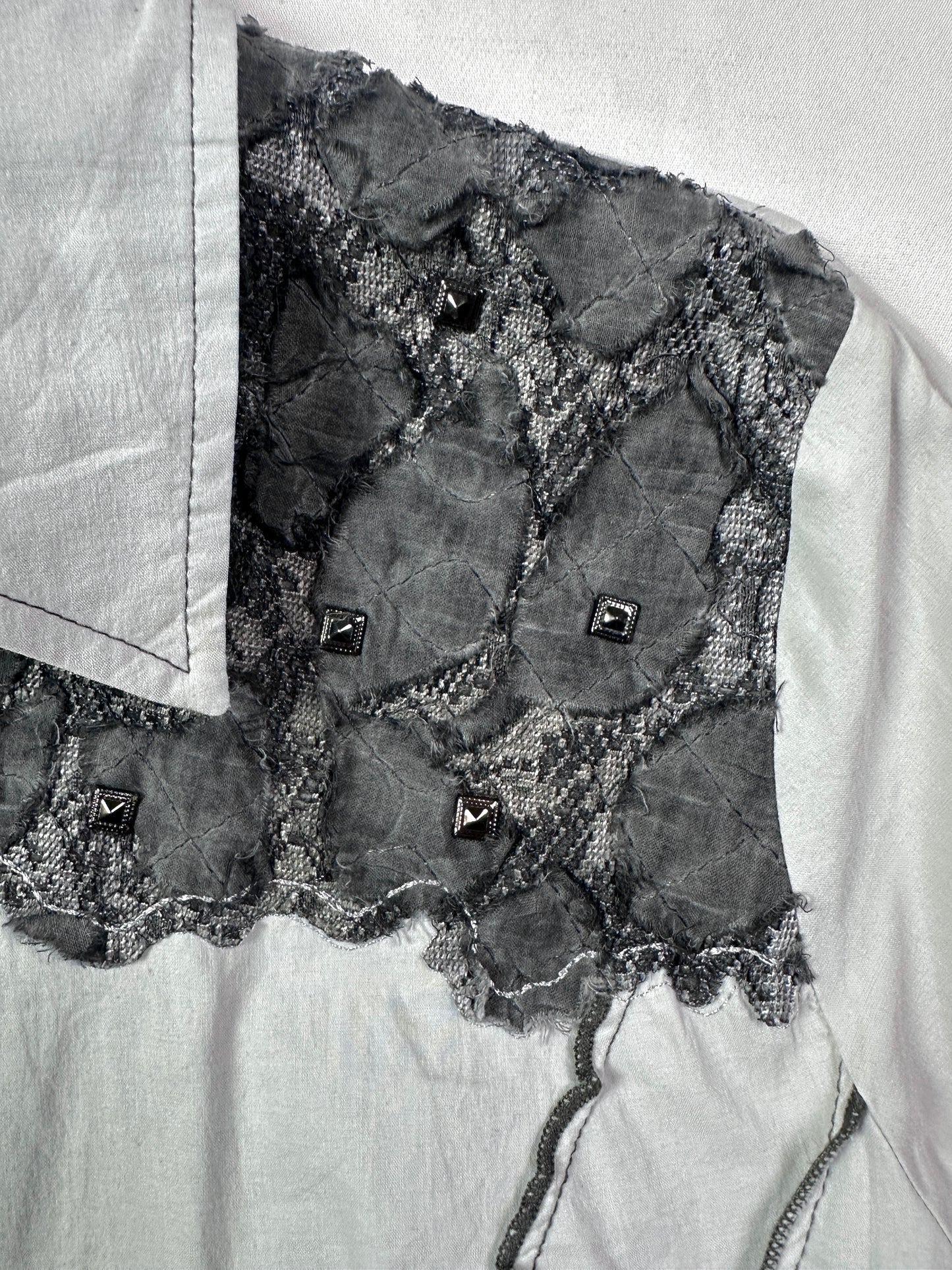 Lewinger Fitted Shirt with Lace Detail Size 42