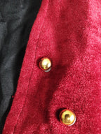 Vintage Red Velvet Vest