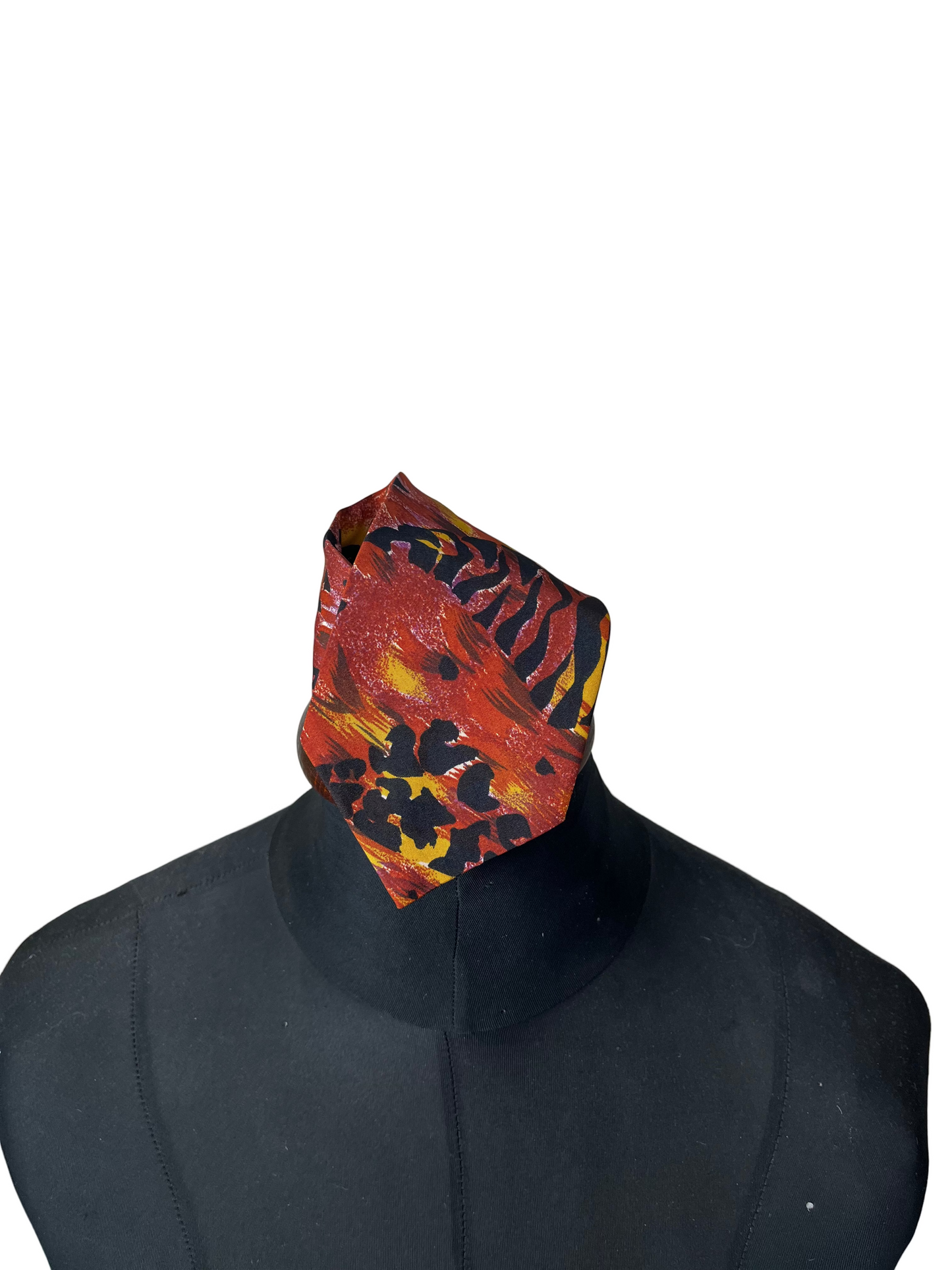 Silver City Animal Print Red Necktie 9 cm