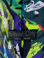 Silver City Multicolor Neon Necktie 9 cm