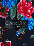 Silver City Geo Floral Necktie 9 cm