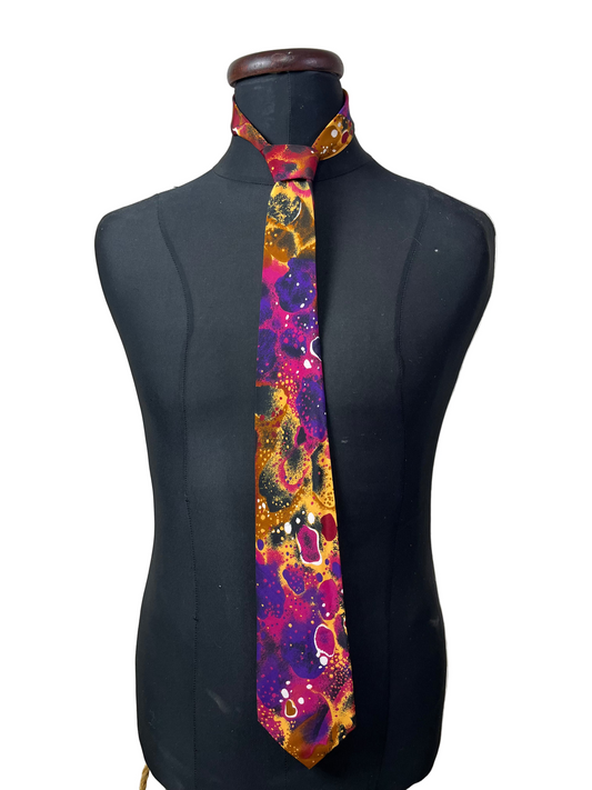 Silver City Cosmic Paint Necktie 9 cm