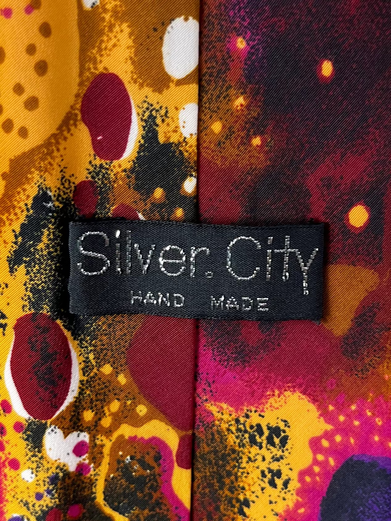 Silver City Cosmic Paint Necktie 9 cm