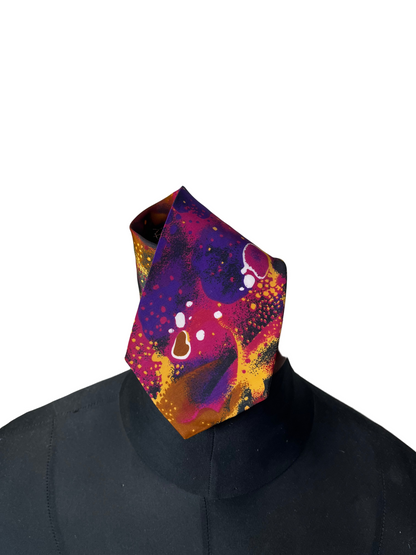 Silver City Cosmic Paint Necktie 9 cm