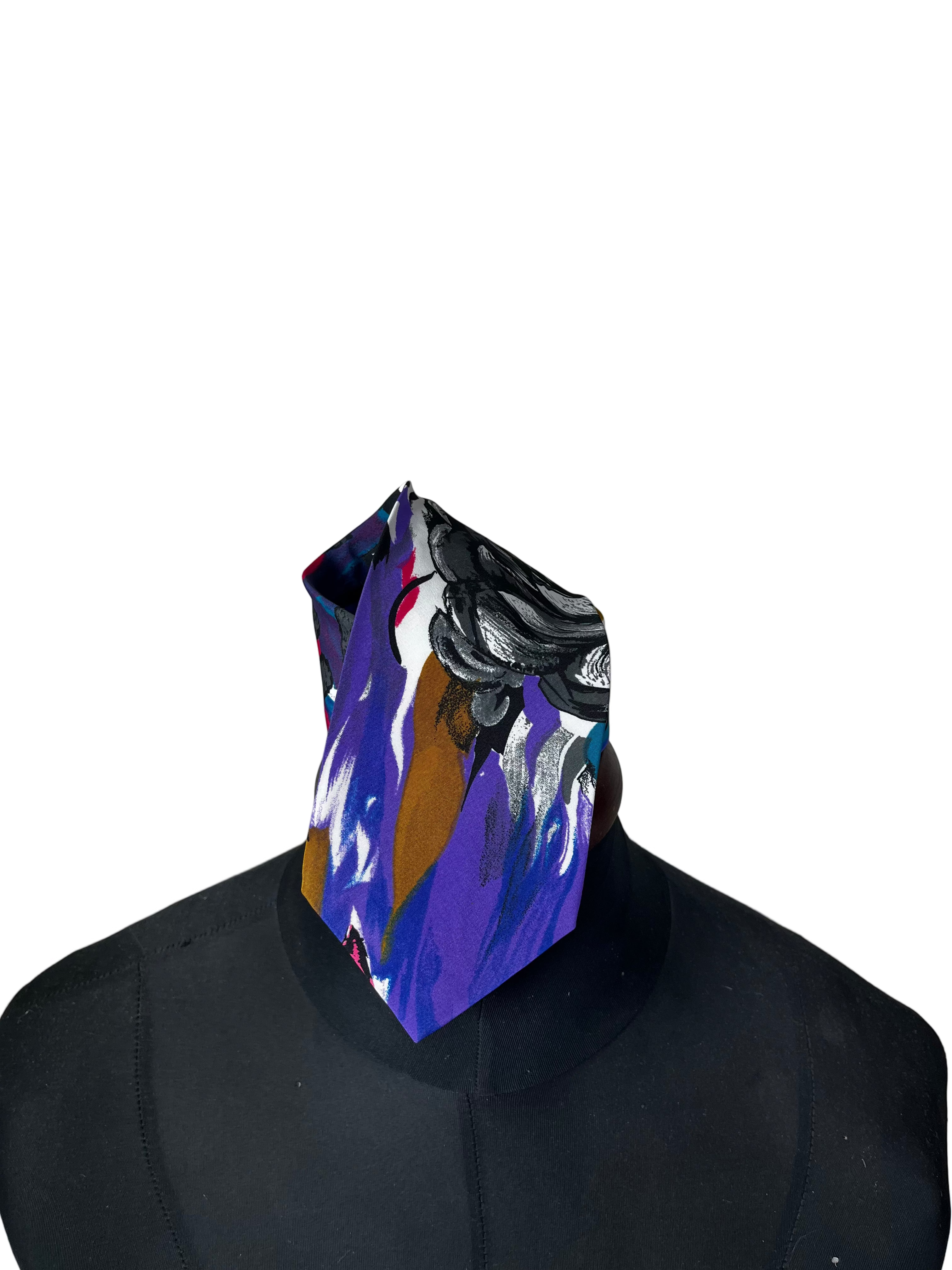 Silver City Graffiti-Style Necktie 9 cm