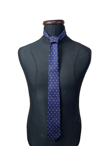 Brand New C&A Boats Necktie 7.5 cm - 100% Silk