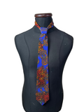 Silver City Leopard Necktie 9 cm