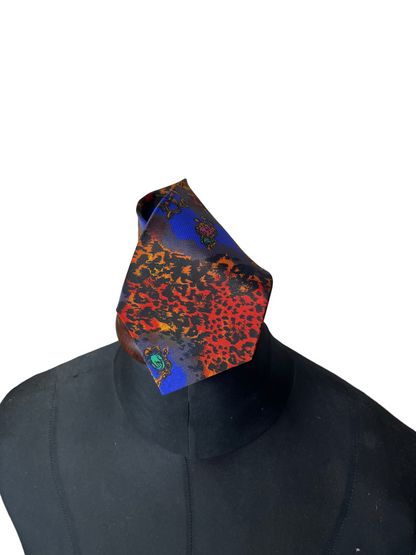 Silver City Leopard Necktie 9 cm