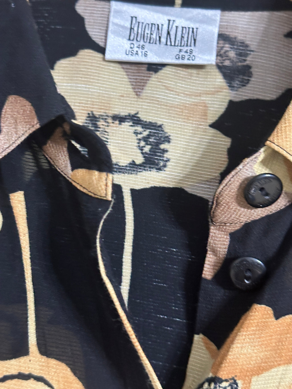 Vintage Eugen Klein Shirt w/ Shoulder Pads