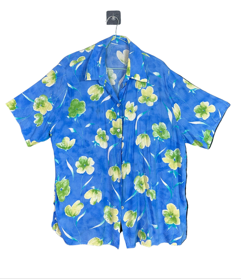 Flower Print Shirt XL
