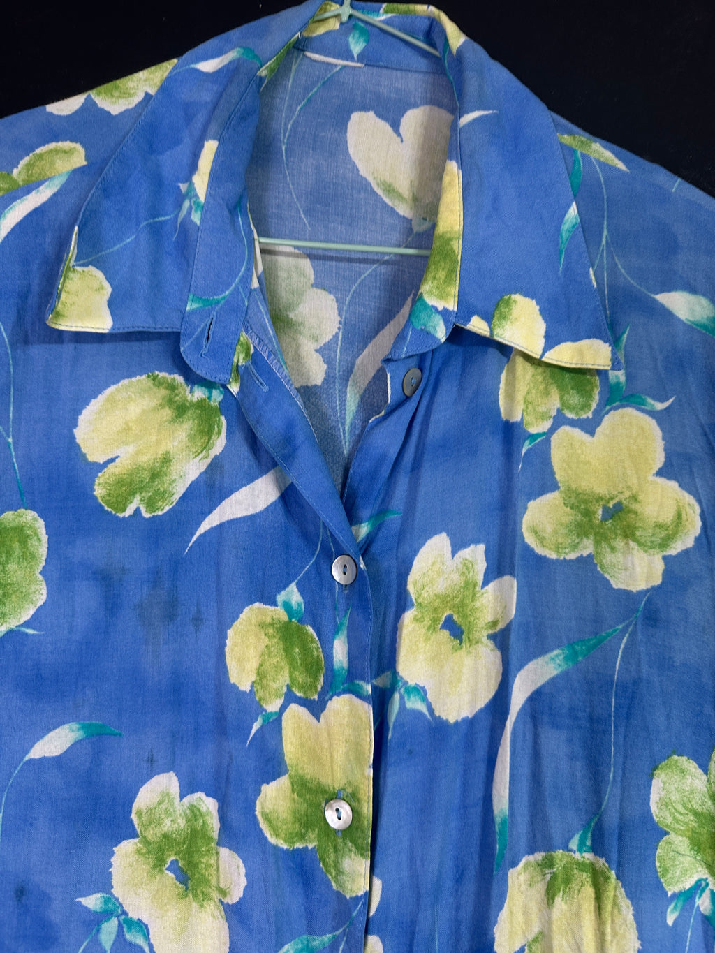 Flower Print Shirt XL